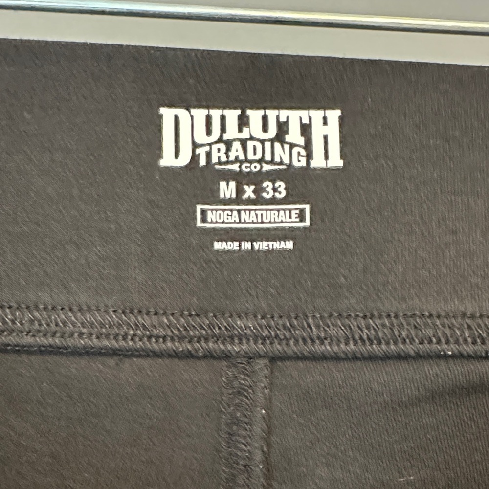 Duluth Trading Co Black Straight Leg Pants